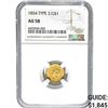 Image 1 : 1854 Type 2 Gold Dollar NGC AU58