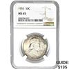 Image 1 : 1953 Franklin Half Dollar NGC MS65