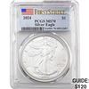 Image 1 : 2024 $1 Silver Eagle PCGS MS70