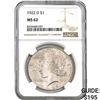 Image 1 : 1922-D Peace Dollar NGC MS62