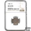 Image 1 : 1908 1C Indian Head Cent NGC MS64BN