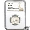 Image 1 : 1941 25C Washington Quarter NGC MS66+