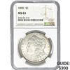 Image 1 : 1890 $1 Morgan Dollar NGC MS63