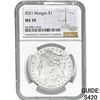 Image 1 : 2021 Morgan $1 NGC MS70
