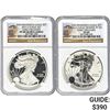 Image 1 : [2]2012 Silver Eagle NGC PF69UC/PF69