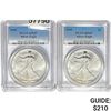 Image 1 : [2]1990 Silver Eagle PCGS MS69