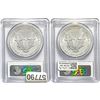 Image 2 : [2]1990 Silver Eagle PCGS MS69