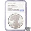 Image 1 : 2021-W Eagle S$1 Eagle Landing T-2 NGC P