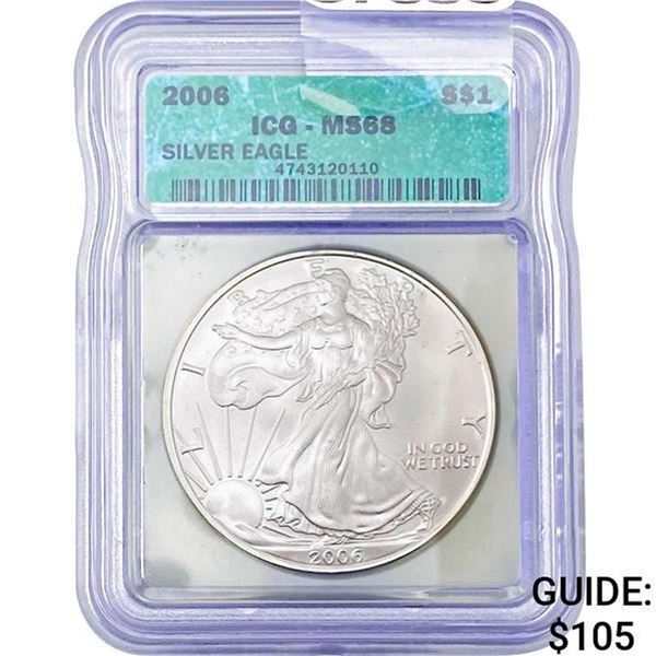 2006 Silver Eagle ICG MS68