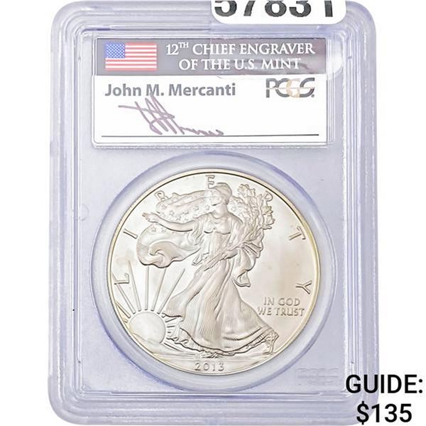 2013 American Silver Eagle PCGS MS70