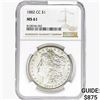 Image 1 : 1882-CC Morgan Silver Dollar NGC MS61