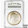 1881 Morgan Silver Dollar ANACS MS62 OBV DMPL