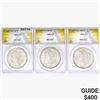 [3] 1883-O Morgan Silver Dollar ANACS AU/MS58-62