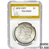 Image 1 : 1878 7/8TF Morgan Dollar PGA MS63