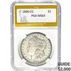 1890-CC Morgan Dollar PGA MS63
