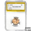 1931 Lincoln Cent PGA MS66 RED