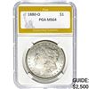 1880-O Morgan Silver Dollar PGA MS64