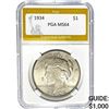 1934 Peace Dollar PGA MS64