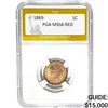 Image 1 : 1869 Indian Head Cent PGA MS56 RED