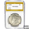 1892 Morgan Silver Dollar PGA MS62