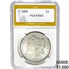 1880 $1 Morgan Dollar PGA MS65