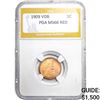 1909 VDB Lincoln Cent PGA MS66 RED