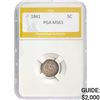 1841 Seated Liberty Half Dime PGA MS63