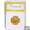 Image 1 : 1864 Two Cent Piece PGA MS64+ RED