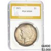 Image 1 : 1921 Peace Dollar PGA MS64