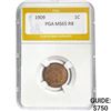 1909 Indian Head Cent PGA MS65 RB