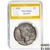 Image 1 : 1921 Peace Dollar PGA MS62