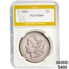 Image 1 : 1902 Morgan Silver Dollar PGA MS64