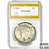 Image 1 : 1921 Peace Dollar PGA MS65