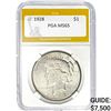 Image 1 : 1928 Peace Dollar PGA MS65