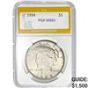 1934 Peace Dollar PGA MS65