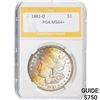 Image 1 : 1881-O Morgan Silver Dollar PGA MS64+