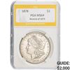 Image 1 : 1878 Morgan Dollar PGA MS64