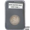 1876 Seated Liberty Half Dollar VF+
