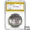 Image 1 : 1. 1882-CC Morgan Dollar PGA MS65 2. 186