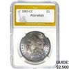 Image 1 : 1. 1883-CC Morgan Dollar PGA MS65 2. Ind