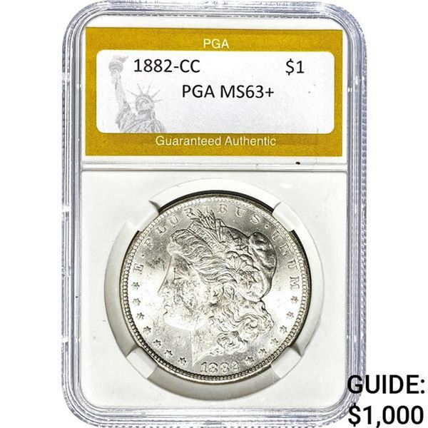 1882-CC Morgan Dollar PGA MS63+