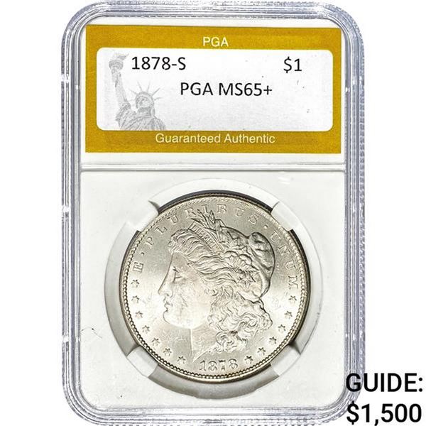 1878-S Morgan Dollar PGA MS65+
