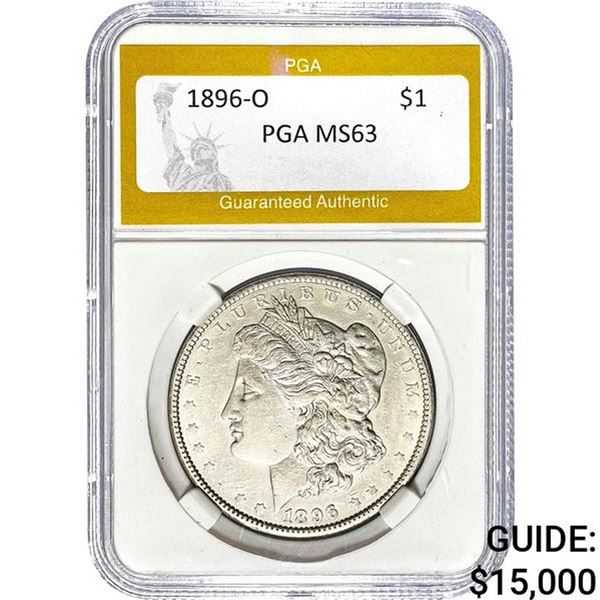 1896-O Morgan Dollar PGA MS63