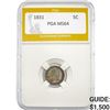 Image 1 : 1831 Capped Bust Half Dime PGA MS64