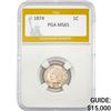 Image 1 : 1874 Indian Head Cent PGA MS65