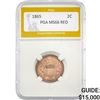 1865 2 Cent Piece PGA MS66 RED