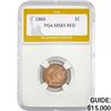 1866 Indian Head Cent PGA MS65 RED