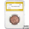 Image 1 : 1846 1C Large Cent PGA MS65 RED