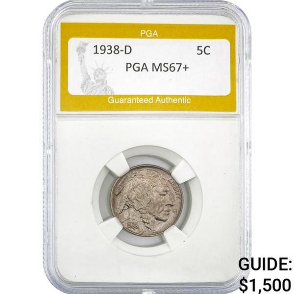 1938-D Buffalo Nickel PGA MS67+