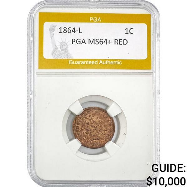 1864-L 1C PGA MS64+ RED